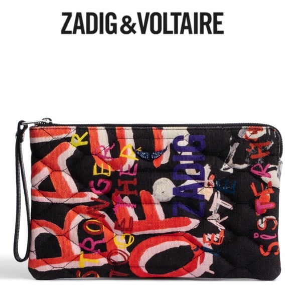 NWT Zadig Uma Band of Sisters Clutch - Picture 1 of 9